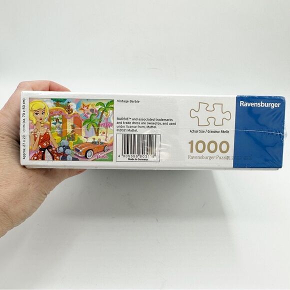 Ravensburger Barbie: Vintage Barbie 1000 Piece Jigsaw Puzzle for‎ Adults 14+ - Picture 7 of 11